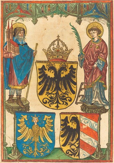 Saint Sebaldus ja Saint Lawrence tekijältä German 15th Century