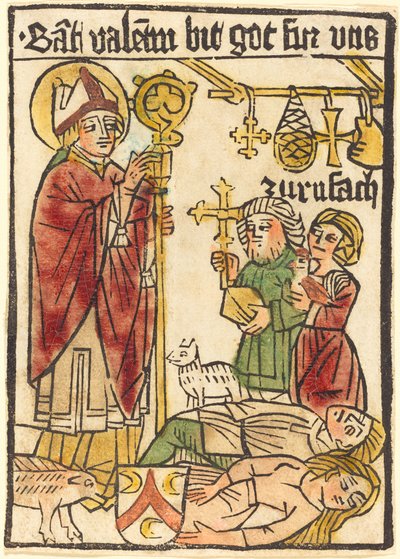 Pyhä Valentine tekijältä German 15th Century