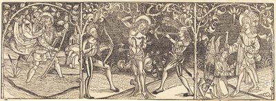 Pyhät Christopher, Sebastian ja Roche tekijältä German 15th Century
