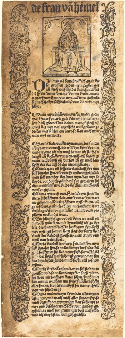 Laulu Madonnalle tekijältä German 15th Century