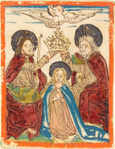 Neitsyen kruunaus tekijältä German 15th Century