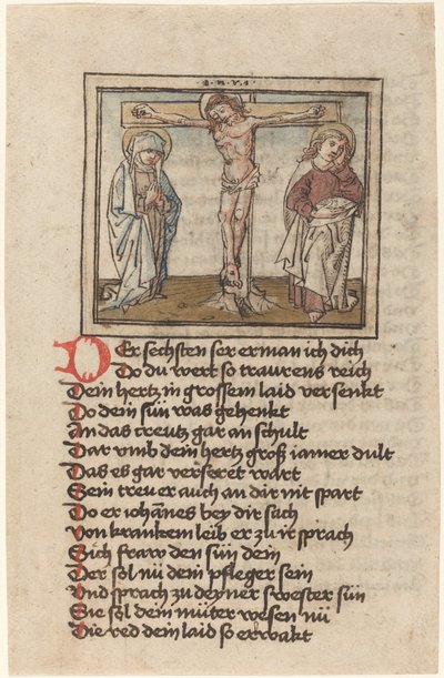 Ristiinnaulitseminen tekijältä German 15th Century