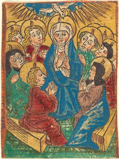 Pyhän Hengen laskeutuminen tekijältä German 15th Century