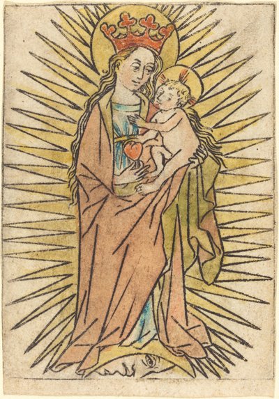 Madonna ja lapsi päärynän kanssa tekijältä German 15th Century