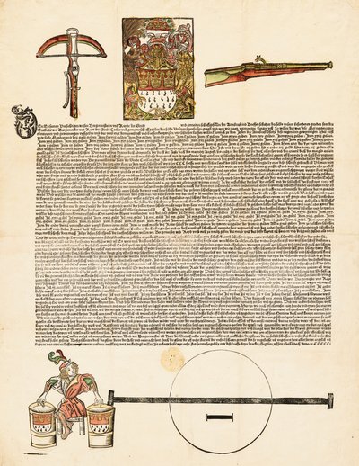 Broadside: Kutsu asekilpailuun tekijältä German 16th Century
