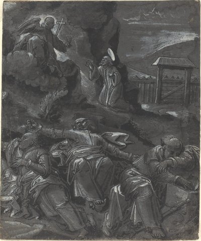 Kristus Getsemanen puutarhassa tekijältä German 16th Century