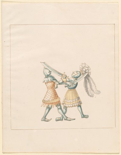 Freydal, The Book of Jousts and Tournament of Emperor Maximilian I: Combats on Foot (Jousts) (Nide III): Levy 154 tekijältä German 16th Century