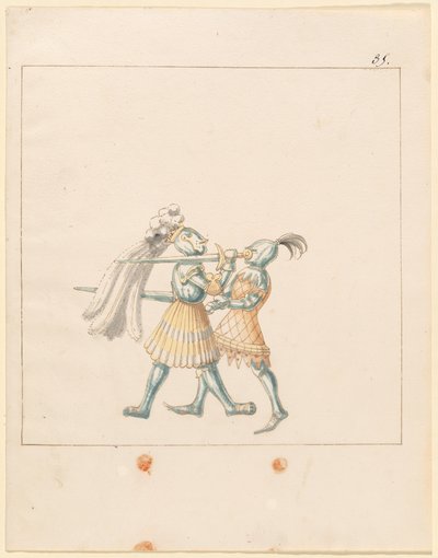 Freydal, The Book of Jousts and Tournament of Emperor Maximilian I: Combats on Foot (Jousts) (Nide III): Levy 165 tekijältä German 16th Century
