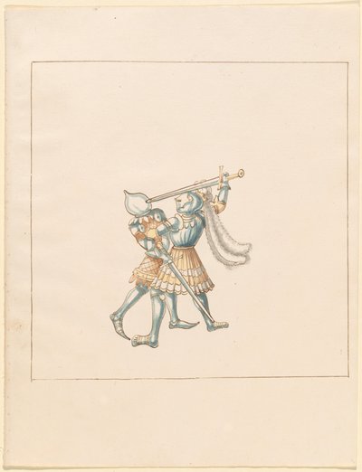 Freydal, The Book of Jousts and Tournament of Emperor Maximilian I: Combats on Foot (Jousts) (Nide III): Levy 160 tekijältä German 16th Century