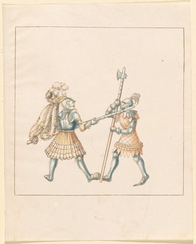 Freydal, The Book of Jousts and Tournament of Emperor Maximilian I: Combats on Foot (Jousts) (Nide III): Levy 144 tekijältä German 16th Century