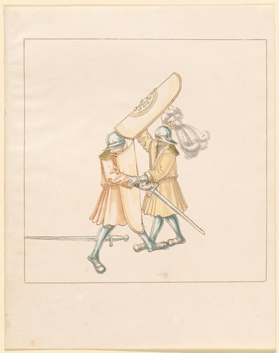 Freydal, The Book of Jousts and Tournament of Emperor Maximilian I: Combats on Foot (Jousts) (Nide III): Levy 156 tekijältä German 16th Century