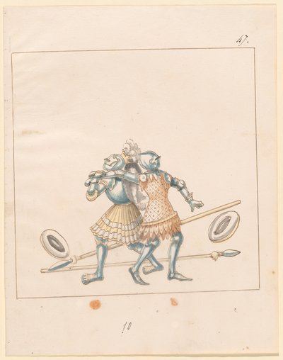 Freydal, The Book of Jousts and Tournament of Emperor Maximilian I: Combats on Foot (Jousts) (Nide III): Levy 152 tekijältä German 16th Century