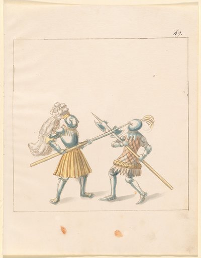 Freydal, The Book of Jousts and Tournament of Emperor Maximilian I: Combats on Foot (Jousts) (Nide III): Levy 146 tekijältä German 16th Century