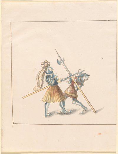 Freydal, The Book of Jousts and Tournament of Emperor Maximilian I: Combats on Foot (Jousts) (Nide III): Levy 142 tekijältä German 16th Century