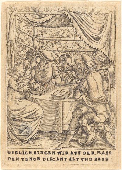 Laulamme rakkaudella tenoridiskantalttoa ja bassoa hieronnasta tekijältä German 16th Century