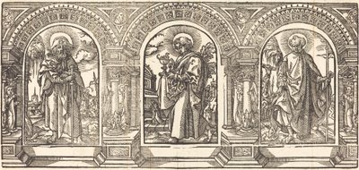 Kristus ja hänen opetuslapsensa III tekijältä German 16th Century after Martin Schongauer