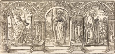 Kristus ja Hänen opetuslapsensa I tekijältä German 16th Century after Martin Schongauer