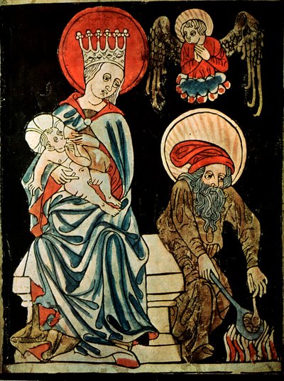 Lepää lennolla Egyptiin, c1410 tekijältä German Master