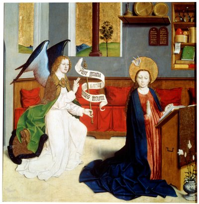 The Annunciation, c1470-c1480 tekijältä German Master