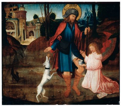 Saint Rochin paraneminen, 1400-luvun loppu tekijältä German Master