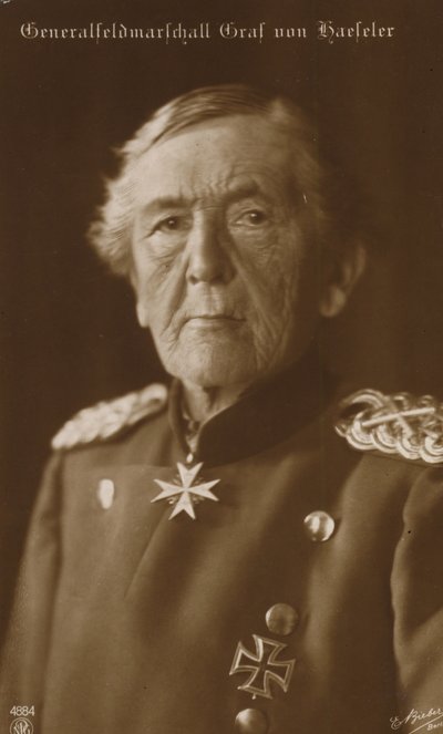Kenttämarsalkka kreivi von Haeseler (s/w-kuva) tekijältä German Photographer