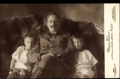 Keisari Vilhelm II, kaksi vanhinta poikaa, Liersch 3686 tekijältä German Photographer
