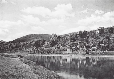 Neckarsteinach, Hessen, Saksa (s/w-kuva) tekijältä German Photographer