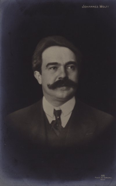 Johannes Wolffin muotokuva (s/w valokuva) tekijältä German Photographer