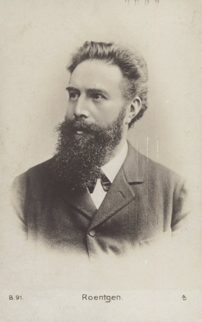 Wilhelm Röntgen (1845-1923), saksalainen fyysikko (s/w-kuva). tekijältä German Photographer