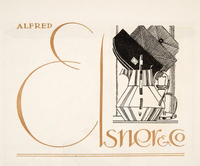 Mainos Alfred Elsner & Co:lle, Styl, pub.1922 (pochoir print) tekijältä German School