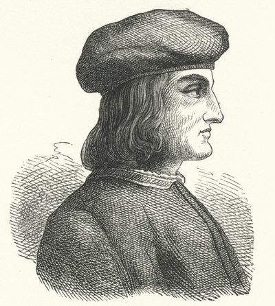 Aldus Manutius, venetsialainen humanisti, tutkija, painaja ja kustantaja (kaiverrus) tekijältä German School