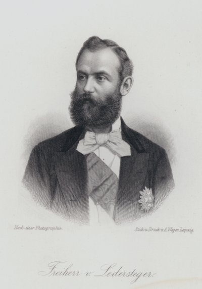 Alois Ledersteger, itävaltalainen kirjailija (kaiverrus) tekijältä German School