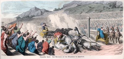 Muinaishistoria. Kreikka. Yleisurheilukilpailut, vaunukilpailu ... (kaiverrus). tekijältä German School