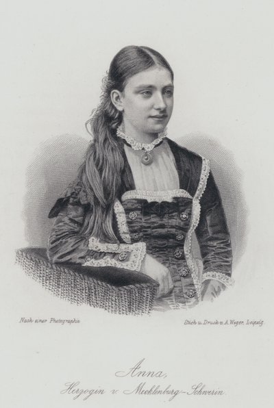 Anna, Mecklenburg-Schwerinin herttuatar (kaiverrus) tekijältä German School