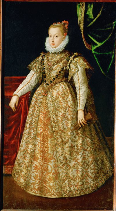 Anna Katharina Gonzaga, Tirolin arkkiherttua Ferdinand II:n toinen vaimo, hääpuvussaan (öljy kankaalle). tekijältä German School