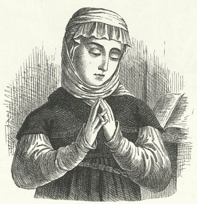 Anna Reinhard, Huldrych Zwinglin vaimo, uskonpuhdistuksen johtava henkilö Sveitsissä (kaiverrus) tekijältä German School