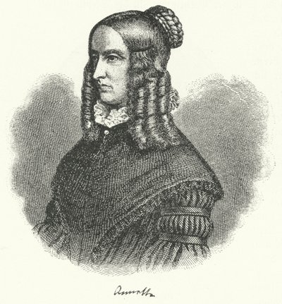 Annette von Droste-Hulshoff, saksalainen kirjailija ja säveltäjä (kaiverrus) tekijältä German School