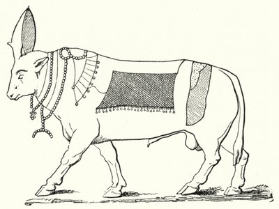 Apis, muinaisen Egyptin pyhä härkä (kaiverrus) tekijältä German School