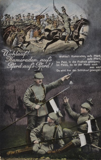 Nousta! Toverit, hevosillanne, hevosillanne! (väri litho) tekijältä German School