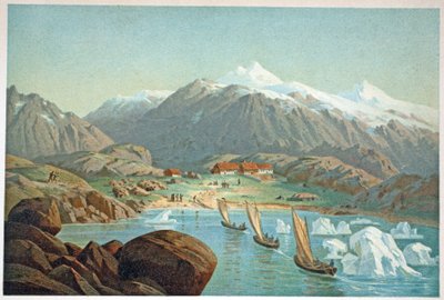 Veneiden saapuminen Friedrichstaliin, s. Lontoo, 1874 tekijältä German School