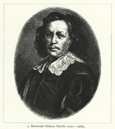 Bartolome Esteban Murillo, espanjalainen barokkimaalari (kaiverrus) tekijältä German School
