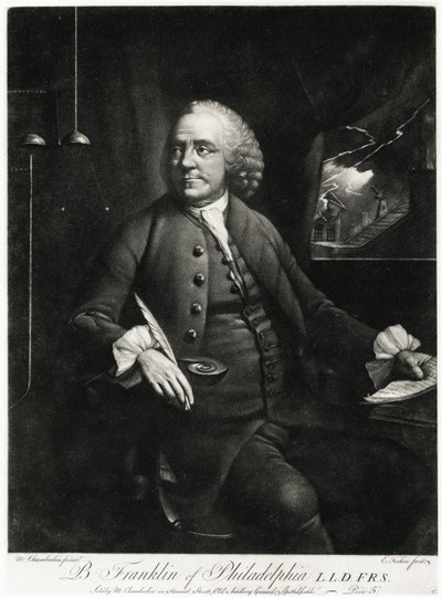 Benjamin Franklin, 1884-90 (valokuva) tekijältä German School