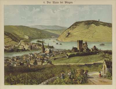Bingen Am Rhein (väri litho) tekijältä German School