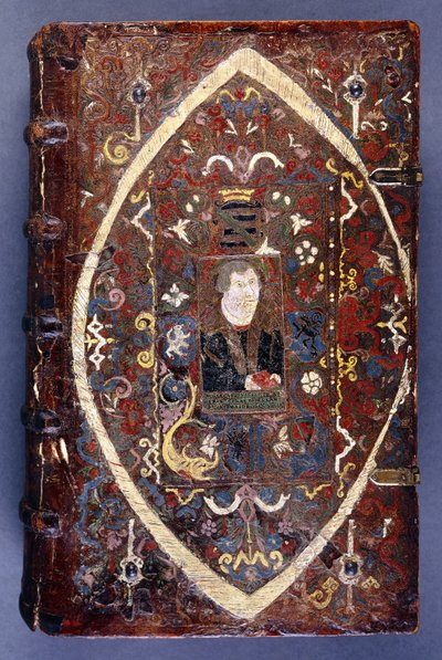 Kirjan kannessa Martti Lutherin (1483-1546) muotokuva tekijältä German School