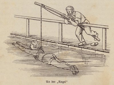 Poika oppii uimaan (kaiverrus) tekijältä German School