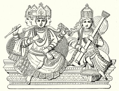 Brahma ja Saraswati (kaiverrus) tekijältä German School