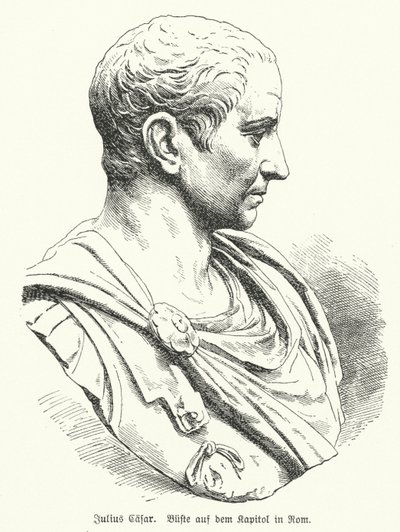 Julius Caesarin rintakuva (litho) tekijältä German School