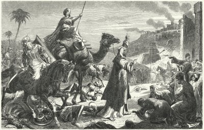 Kalifi Umar saapumassa Jerusalemiin, 637 (kaiverrus) tekijältä German School