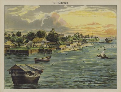 Kamerun, Keski-Afrikka (väri litho) tekijältä German School