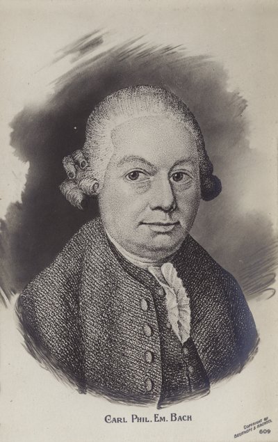 Carl Philipp Emanuel Bach, saksalainen klassisen ajan muusikko ja säveltäjä (1714-1788) tekijältä German School